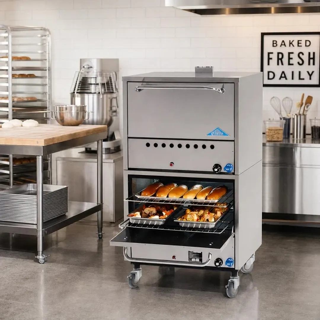Comstock-Castle 2B19N Restaurant Type Double-Deck Gas Oven w/ 2 Standard Ovens, 50,000 BTU