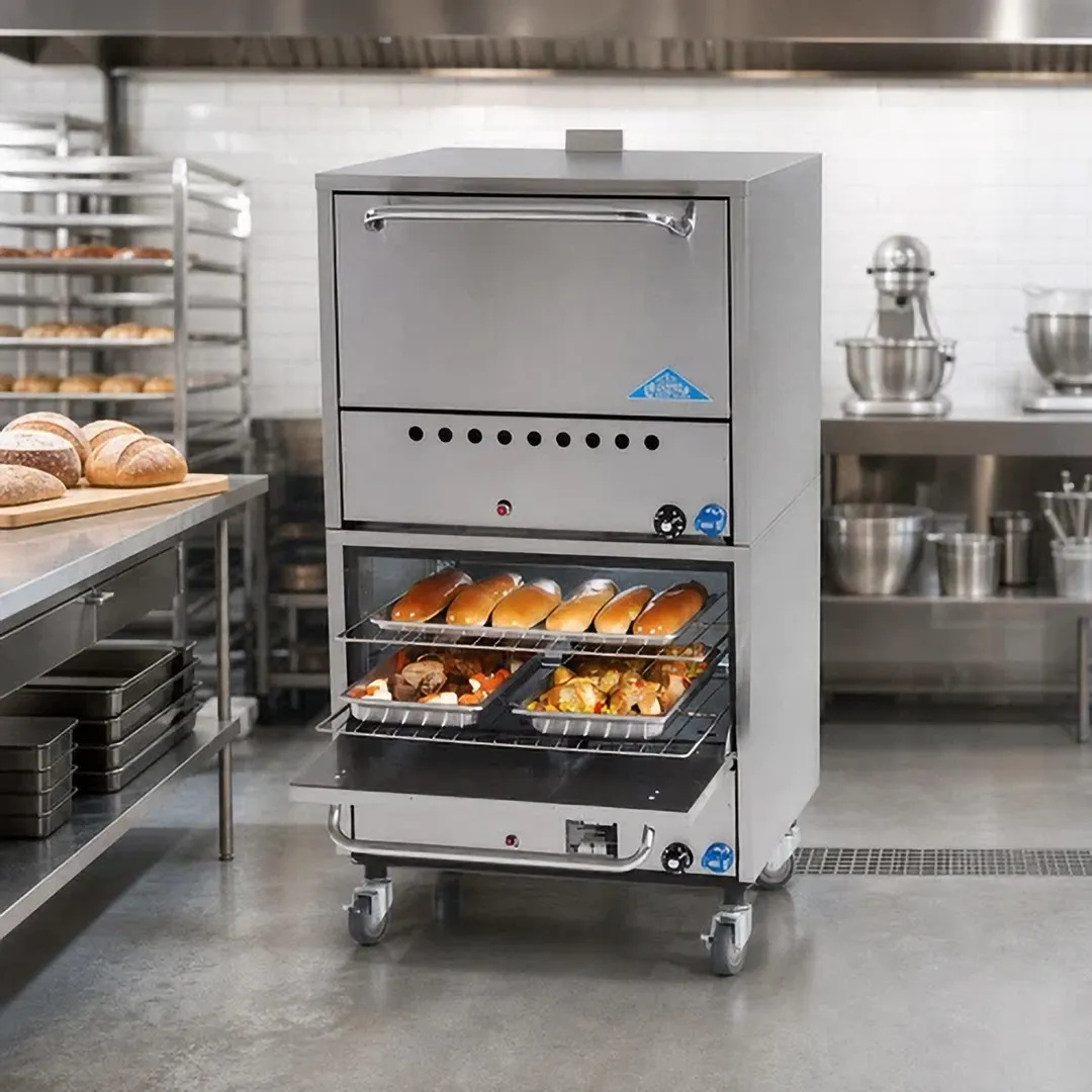 Comstock-Castle 2B31N Restaurant Type Double-Deck Gas Oven w/ 2 Standard Ovens, 2 Racks/Deck