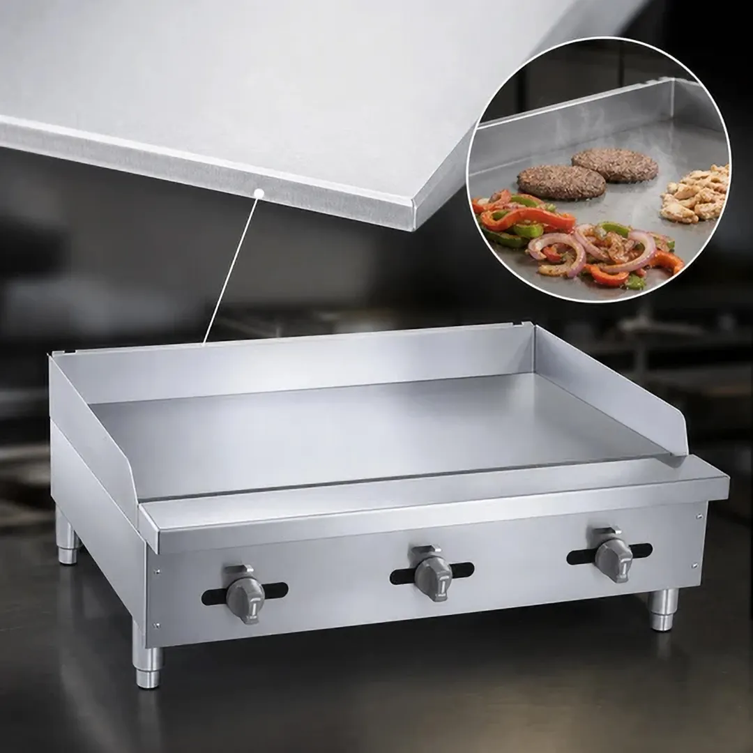 Comstock-Castle 3872TG 72" Countertop Gas Griddle with Thermostat / Solid State Controls, 180.000 BTU