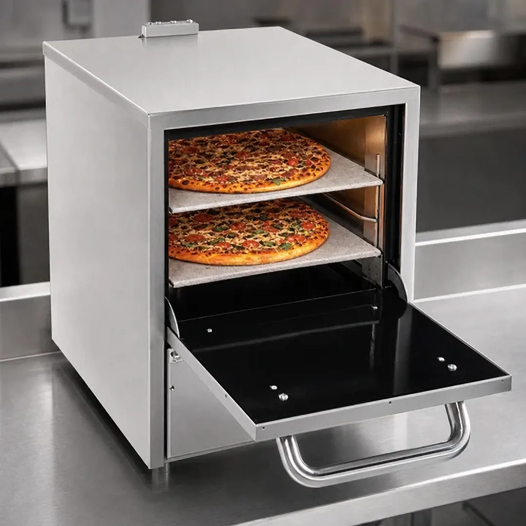 Comstock-Castle CC-PO19 24" Stainless Steel Gas Countertop Pizza Oven - 25,000 BTU