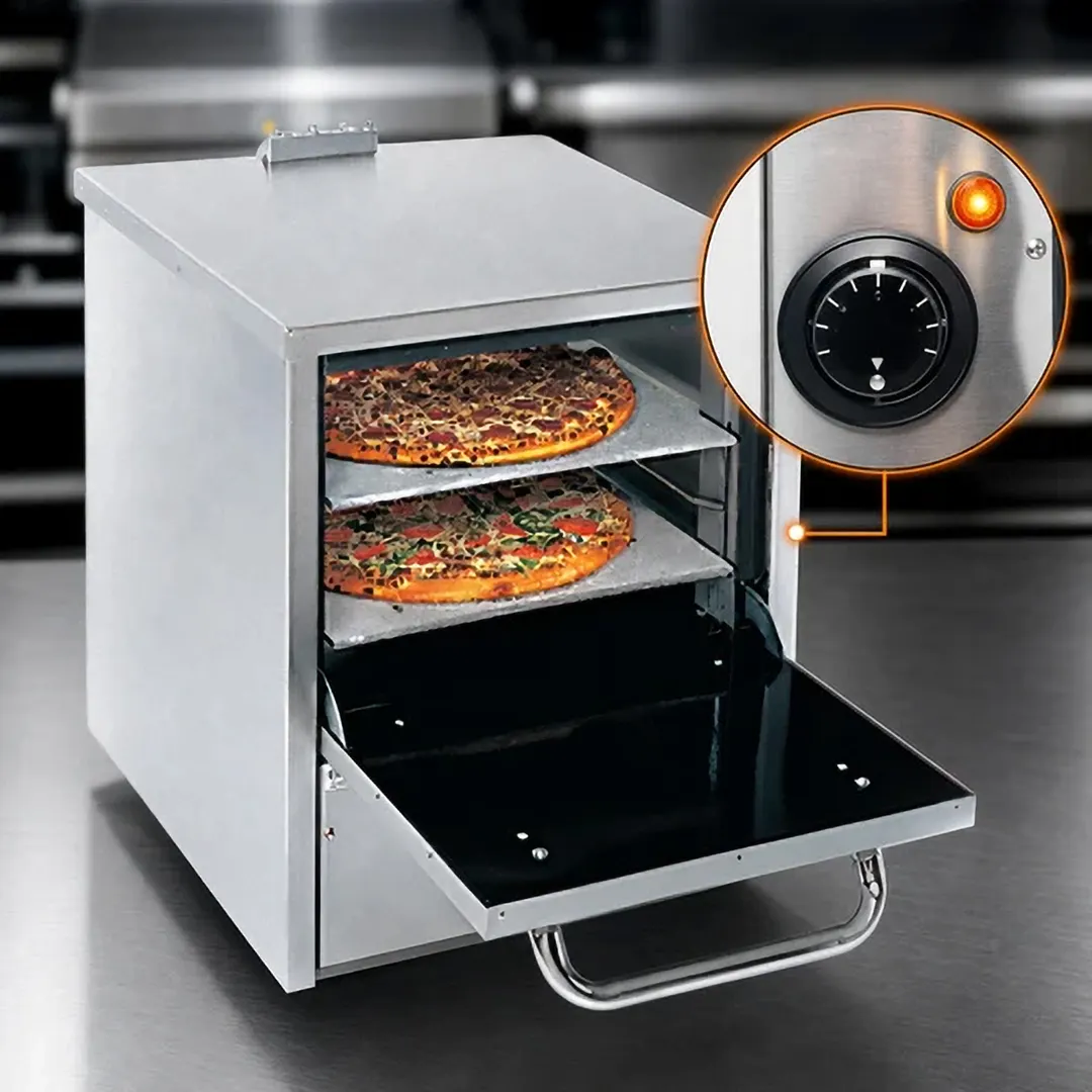 Comstock-Castle CC-PO19 24" Stainless Steel Gas Countertop Pizza Oven - 25,000 BTU