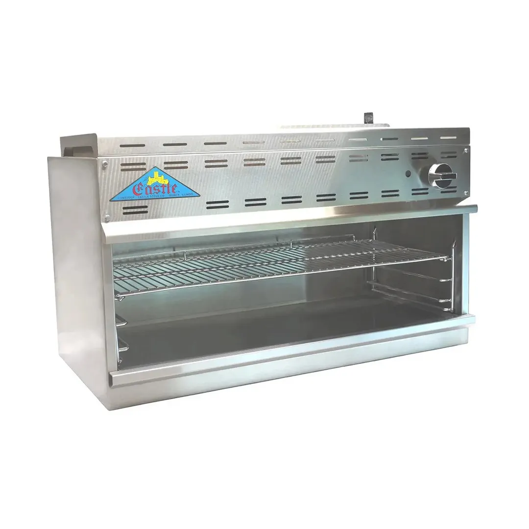 Comstock-Castle CCCM-48 48" Gas Cheesemelter, (2) Infrared Burner with Manual Control - 40,000 BTU