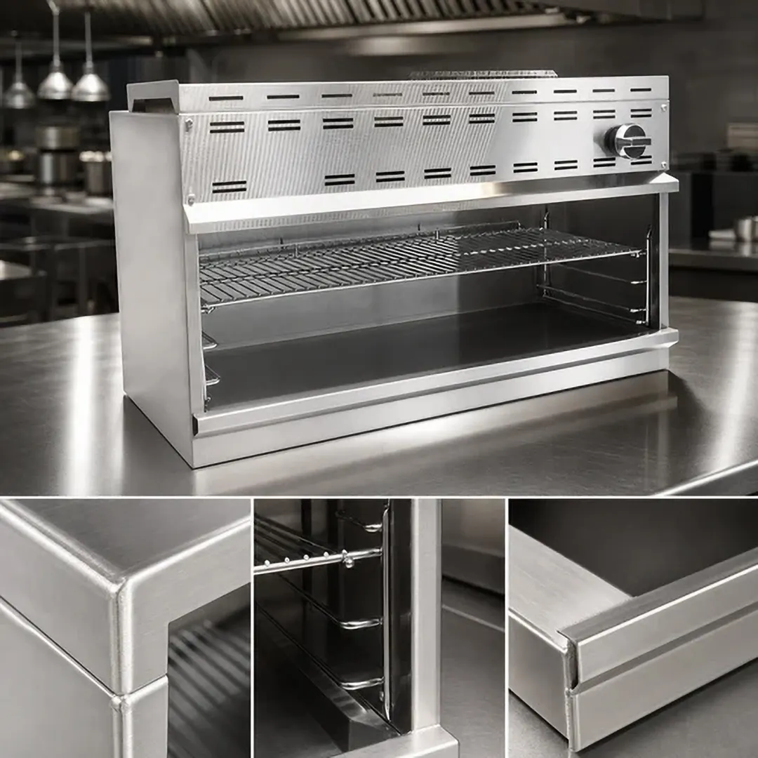 Comstock-Castle CCCM-48 48" Gas Cheesemelter, (2) Infrared Burner with Manual Control - 40,000 BTU