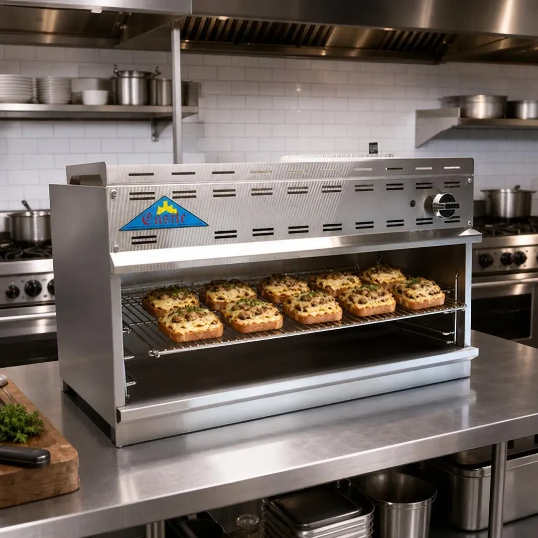 Comstock-Castle CCCM-60 60" Gas Cheesemelter, (2) Infrared Burners with Manual Control - 50,000 BTU