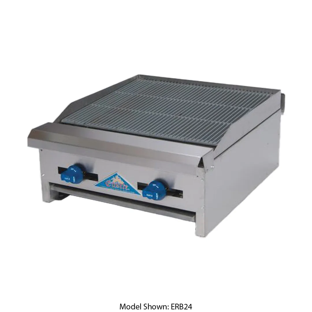 Comstock-Castle ELB60 60" Countertop Gas Lava Rock Charbroiler w/ (5) Burners, 150.000 BTU