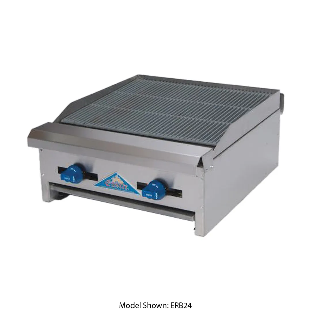 Comstock-Castle ERB30 30" Countertop Gas Radiant Charbroiler w/ (4) Burners, 72.000 BTU