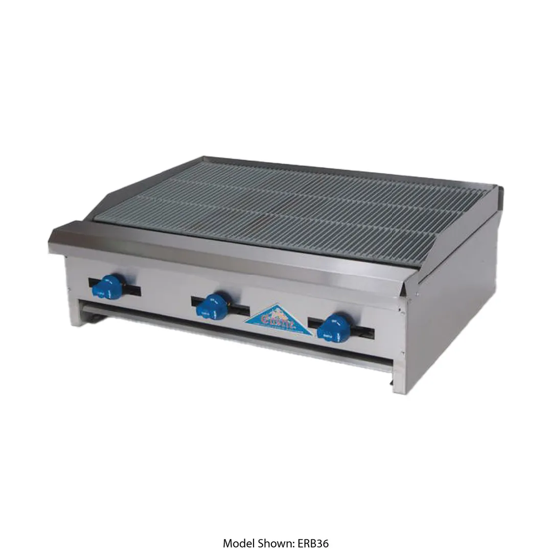 Comstock-Castle ERB30 30" Countertop Gas Radiant Charbroiler w/ (4) Burners, 72.000 BTU