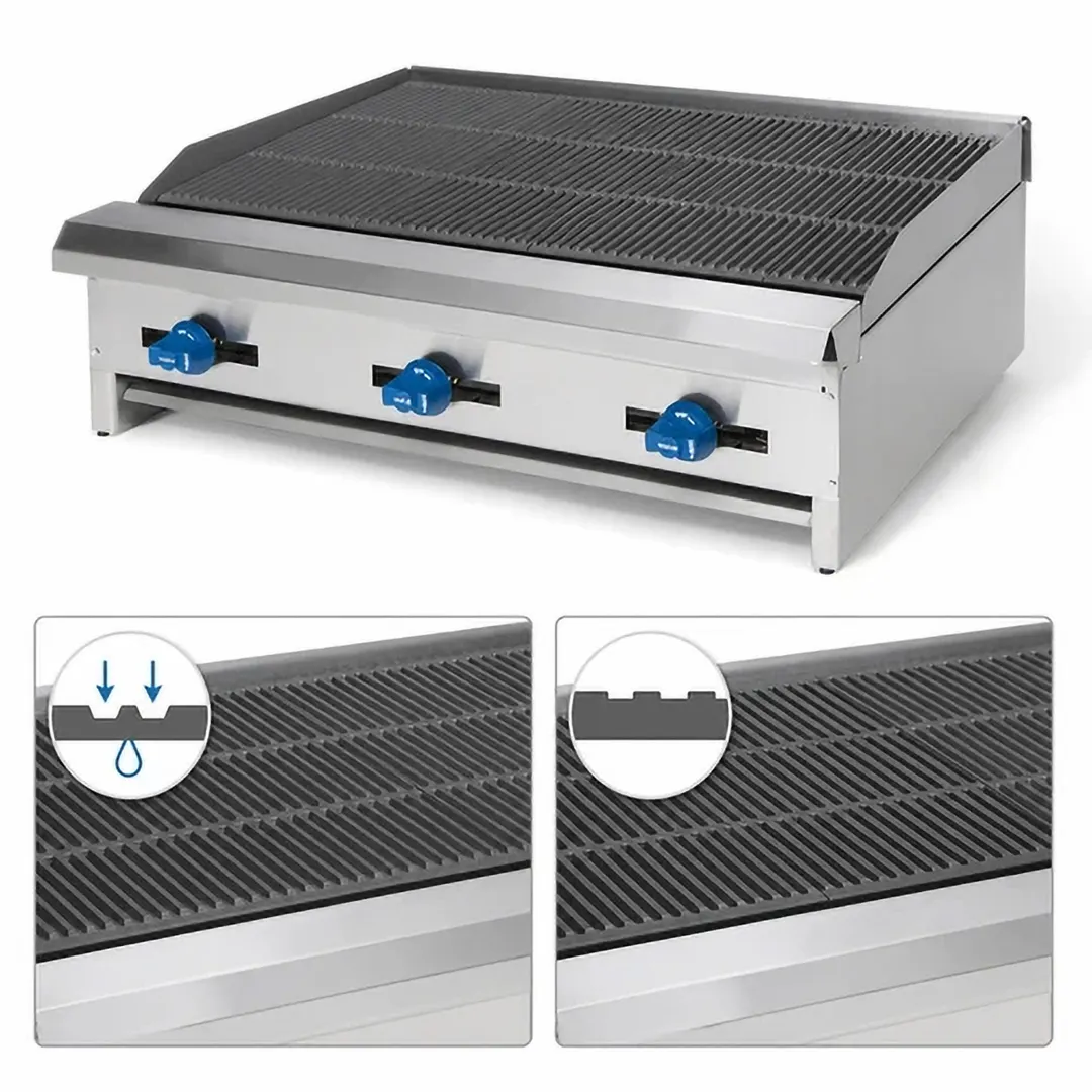 Comstock-Castle ERB30 30" Countertop Gas Radiant Charbroiler w/ (4) Burners, 72.000 BTU