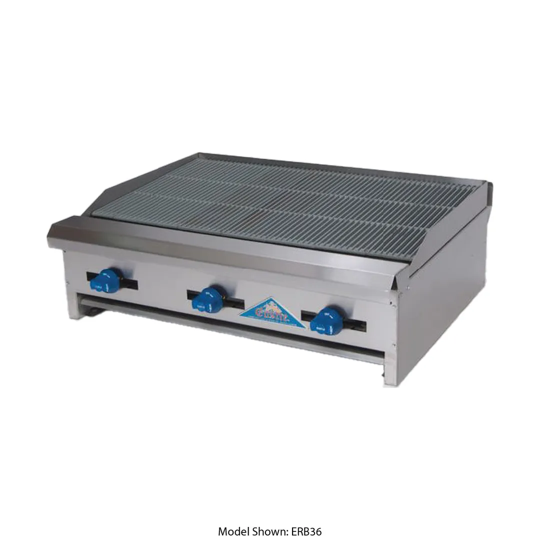 Comstock-Castle ERB42 42" Countertop Gas Radiant Charbroiler w/ (6) Burners, 108.000 BTU