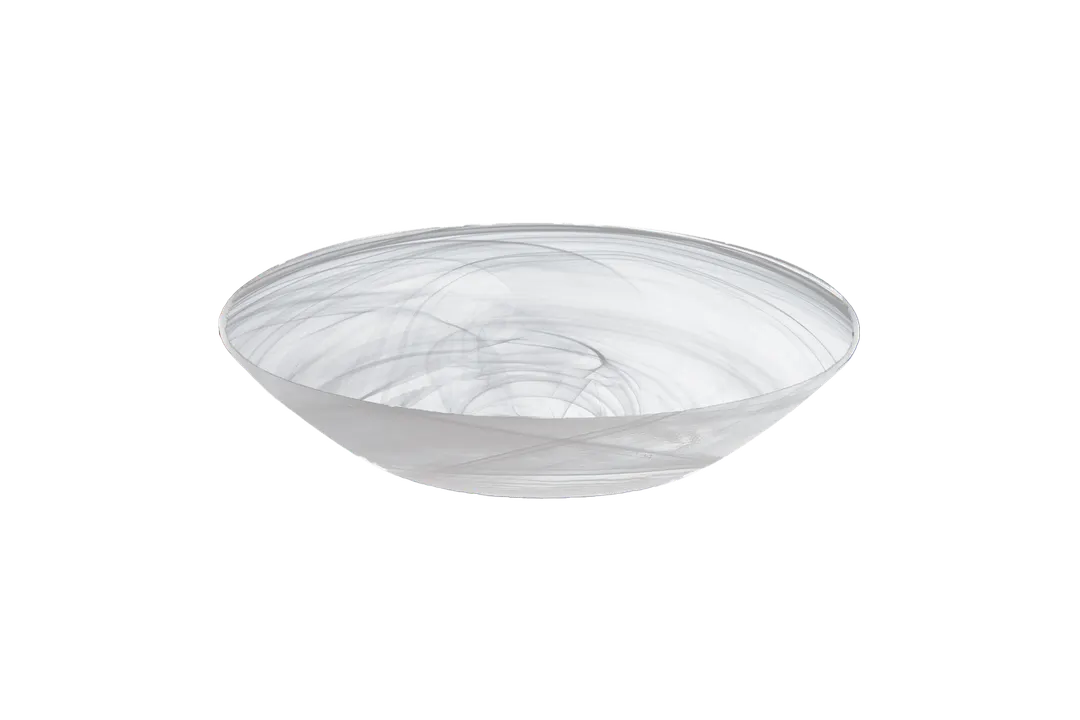 Ardacam 2106-2 - Oval Glass Serving Bowl, 10.8" Width, 44 oz (1-8 oz) Clear White Glass