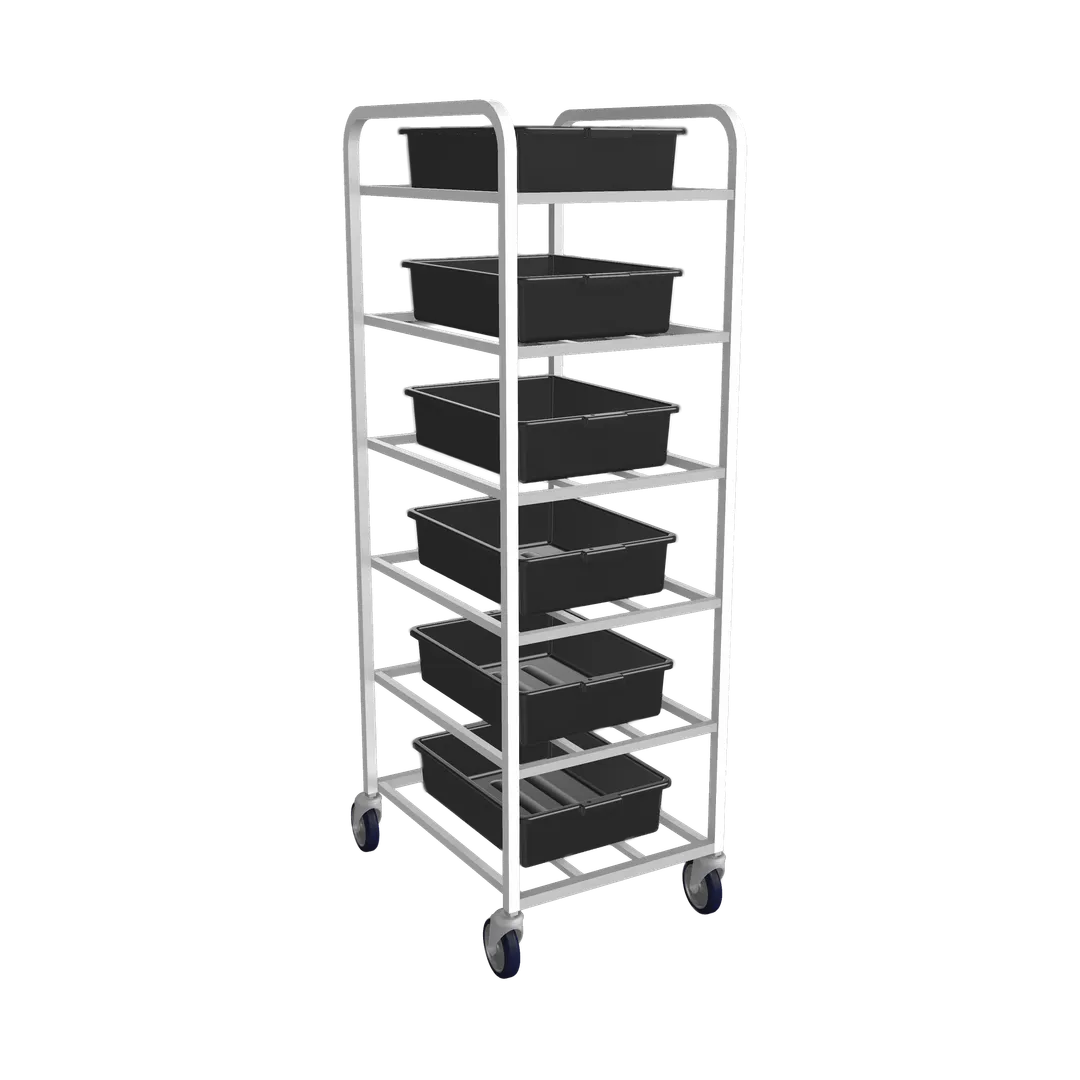 Winholt UNAL-6 Universal Cart w/ (6) Shelves On 7" Centers - 27"W x 21"D x 67"H