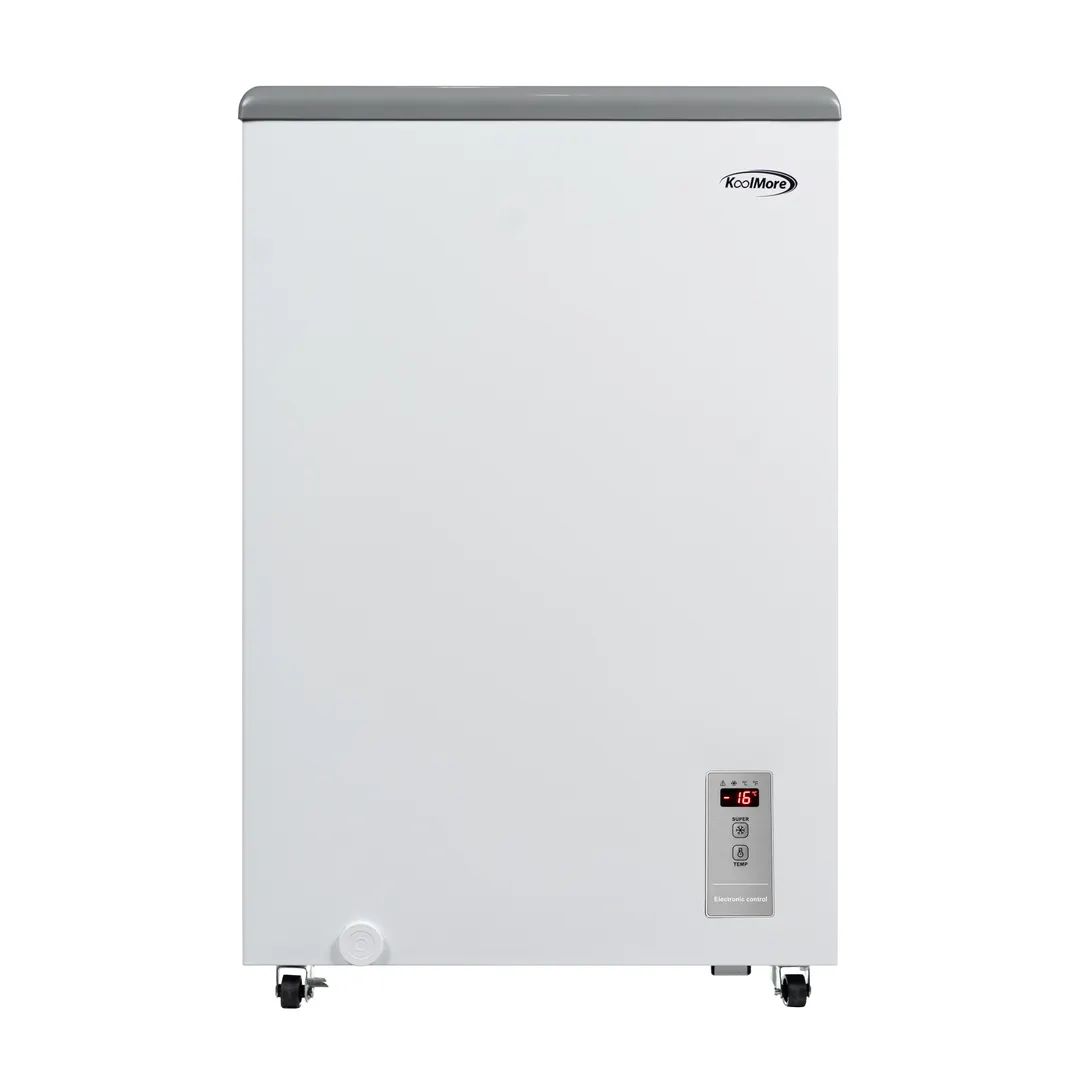 Koolmore KM-ICD-37C Ice Cream Dipping Cabinet, 3.4 cu ft, 18" Wide Flip‑Top, White Exterior,0.1 HP 115V