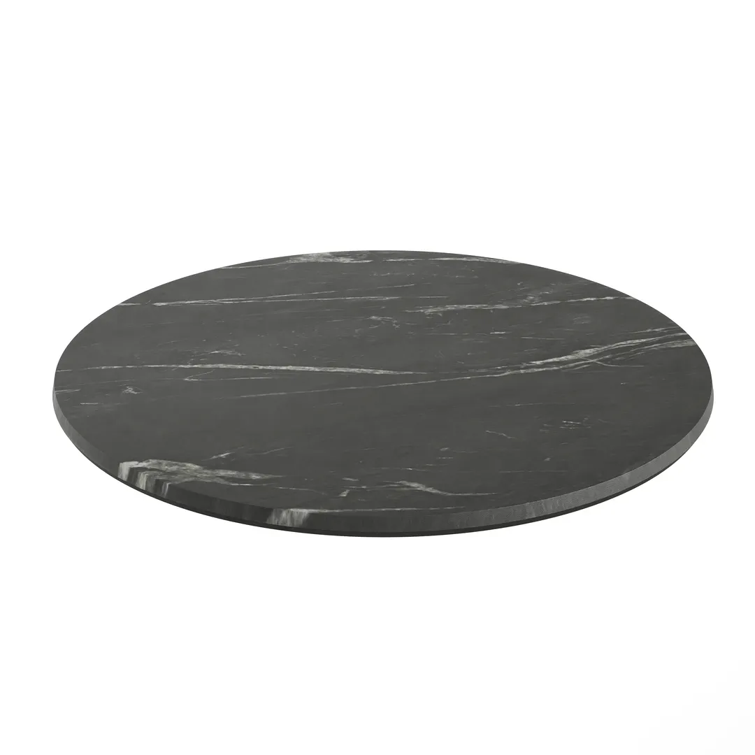 Flash Furniture ST-RD600C-1-M-3A-M-BLK-MAR-GG Outdoor Laminate Table Top