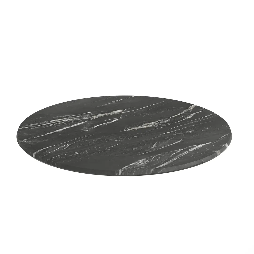 Flash Furniture ST-RD800C-1-M-3A-M-BLK-MAR-GG Outdoor Laminate Table Top