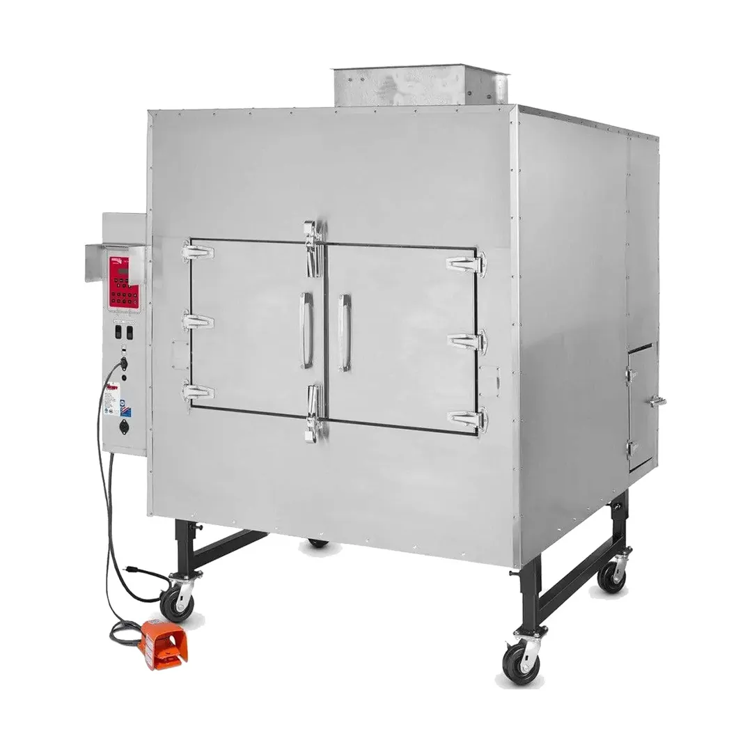 Cookshack FEC500SS Floor Model Electric Smoker Oven w/ Wood Pellets, (1) Comp. / (15) Racks - 1680W