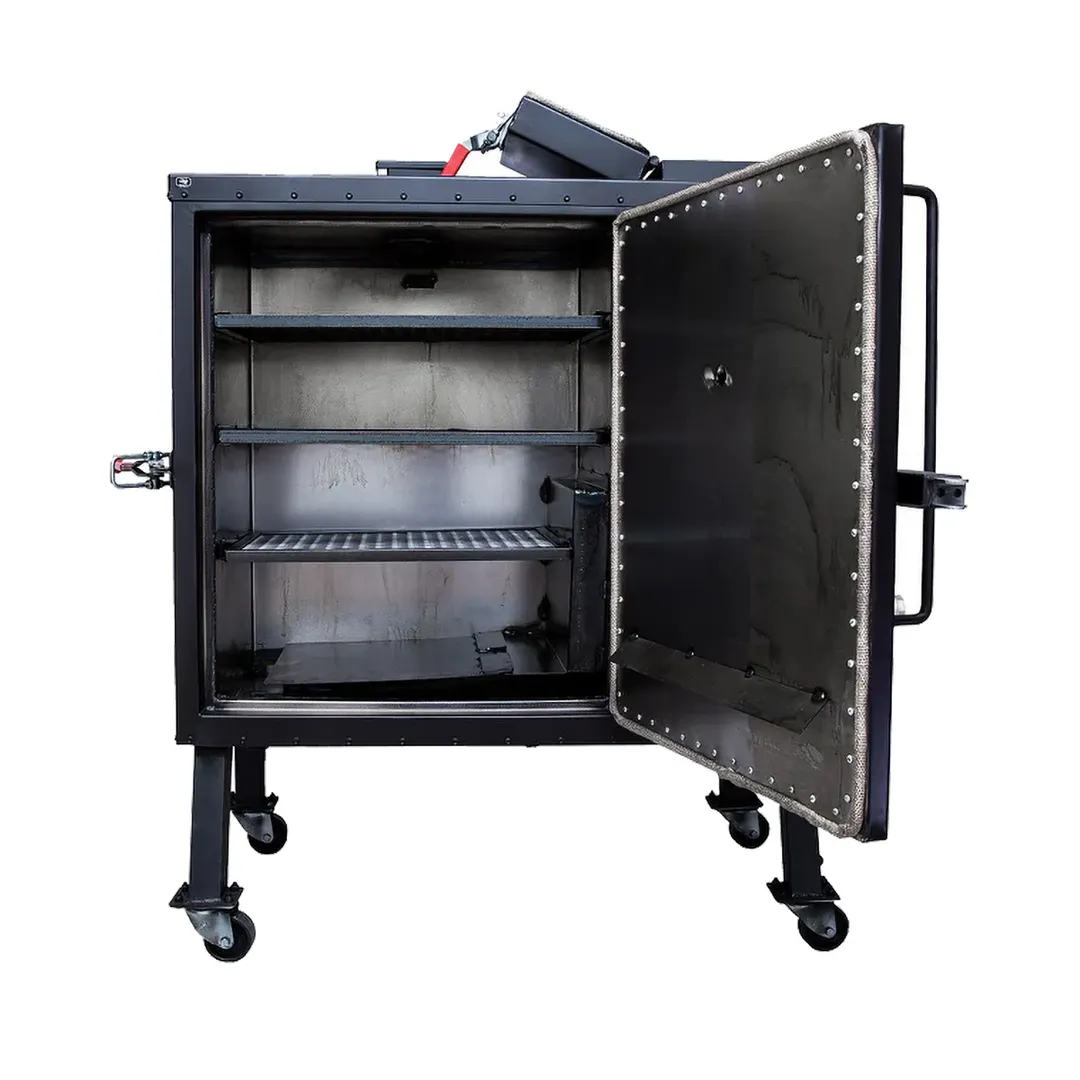 Old Country BBQ Pits GRAVITY FED Free Standing Full Height Smoker Oven, (1) Compartment / (3) Racks