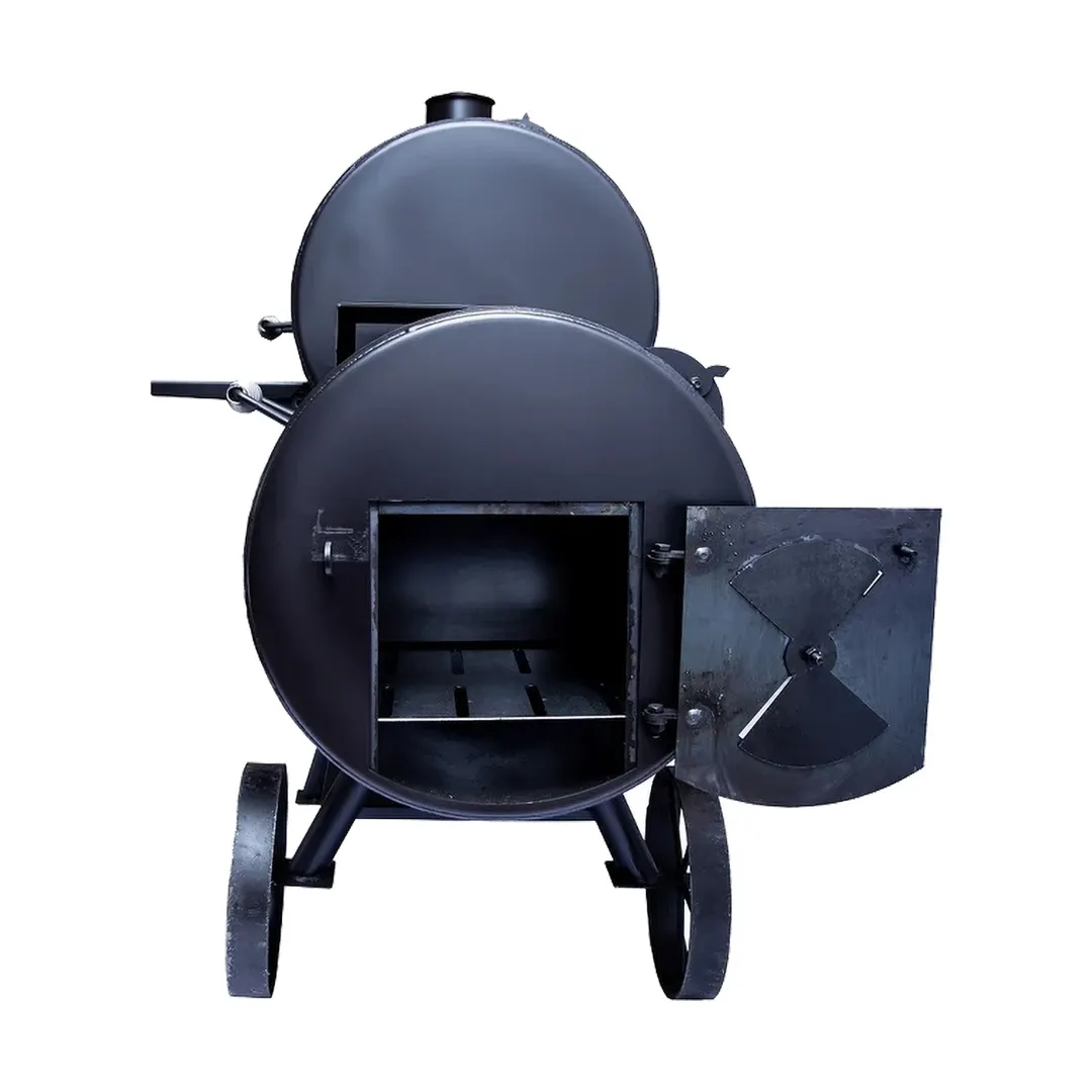 Old Country BBQ Pits WRANGLER Free Standing Smoker Oven with Wood or Charcoal, (1) Comp. / (2) Racks
