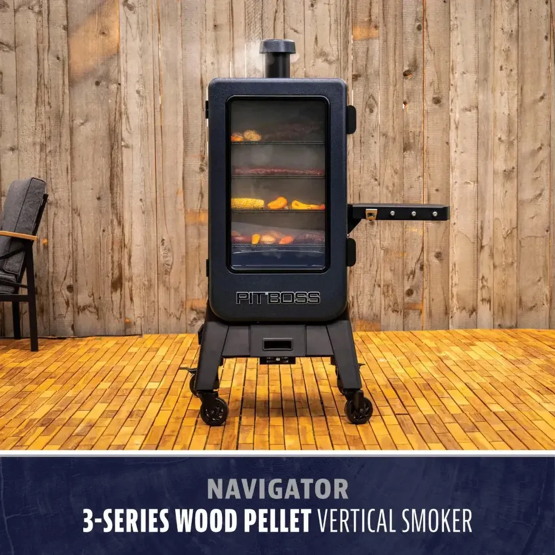 Pit Boss PBV3M Free Standing Electric Smoker Oven with Wood Pellets, 1 Comp. - (5) Racks / 110-120V