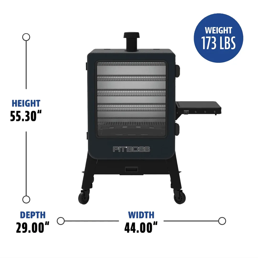 Pit Boss PBV6M Free Standing Smoker Oven with Wood Pellets, (1) Compartment - (5) Racks / 110-120V