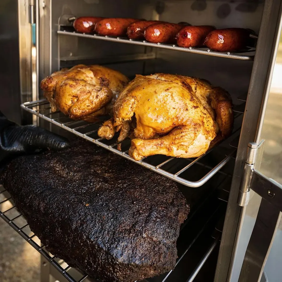 SmokinTex 1500-CXLD Free Standing Electric Smoker Oven, (1) Compartment / (7) Racks - 120V