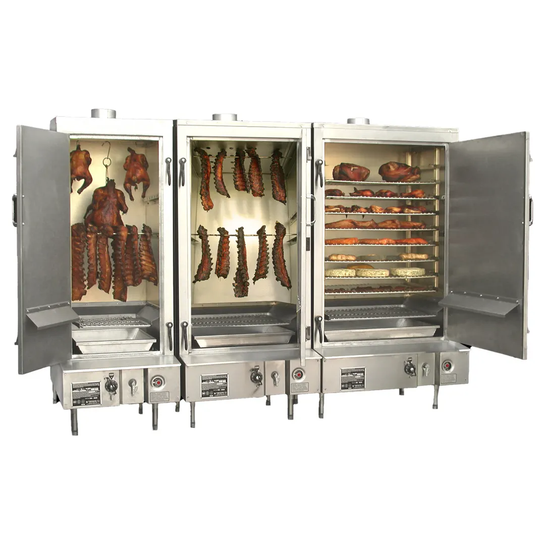 Town SM-36-L-SS-P 36" Masterrange® Smokehouse with Propane Gas, Left Hinged Door - 75,000 BTU