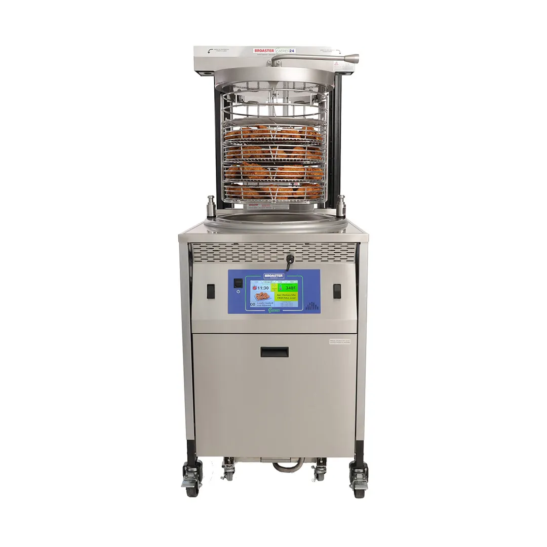 Broaster E-SERIES 24 PRESSURE FRYER, ELECTRIC Automatic Controlled Pressure, Automatic Oil Filtration, 26 lbs Fresh Chicken Capacity