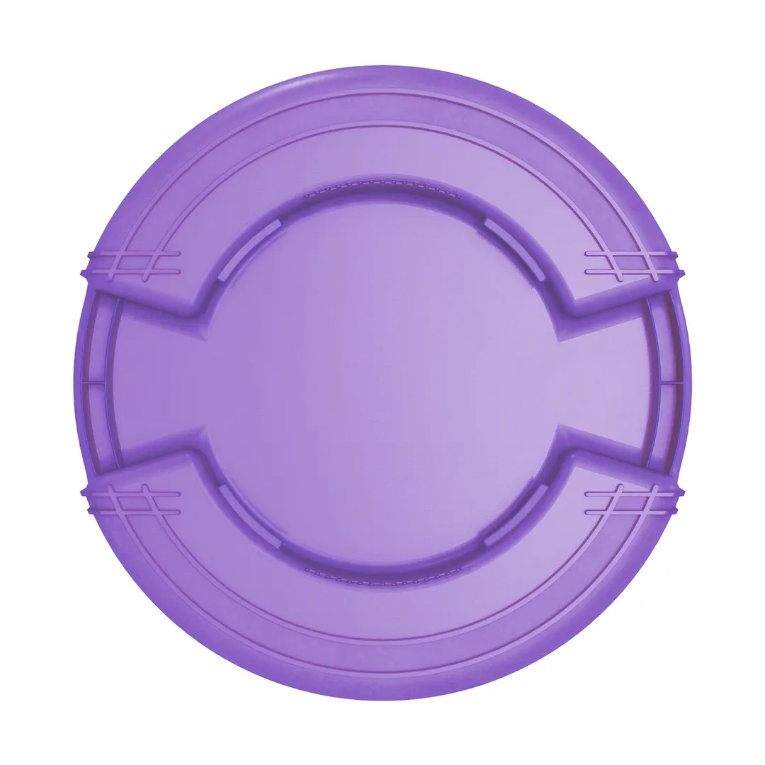 Carlisle 84104489 Bronco™ Waste Bin, 44‑Gallon, 36‑3/5" H x 24‑1/3" Dia., Purple Poly, Stackable