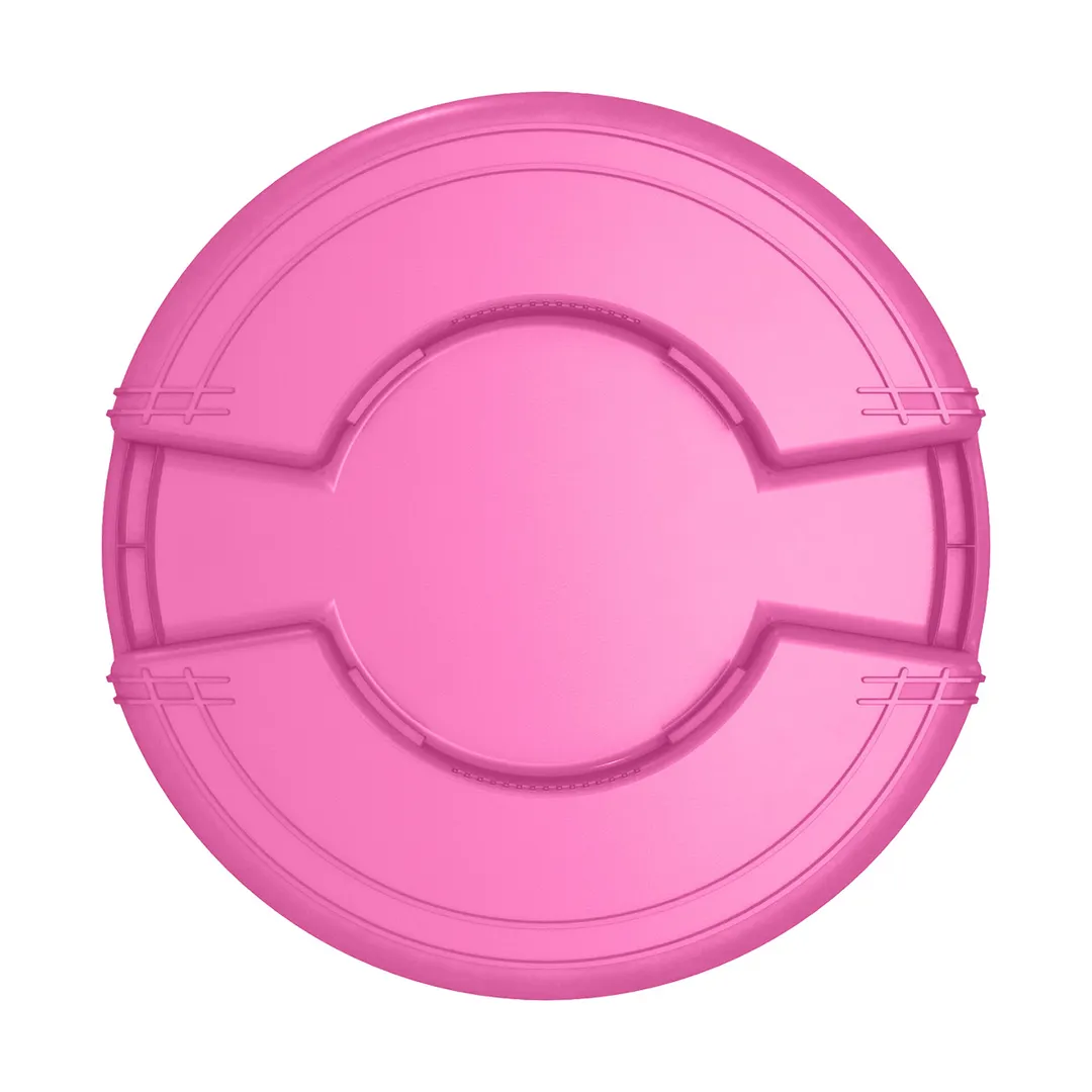 Carlisle 84105526 Waste Bin, 55‑Gallon 33" H x 26‑1/2" Dia., Stackable Pink, NSF Certified – 1/Each