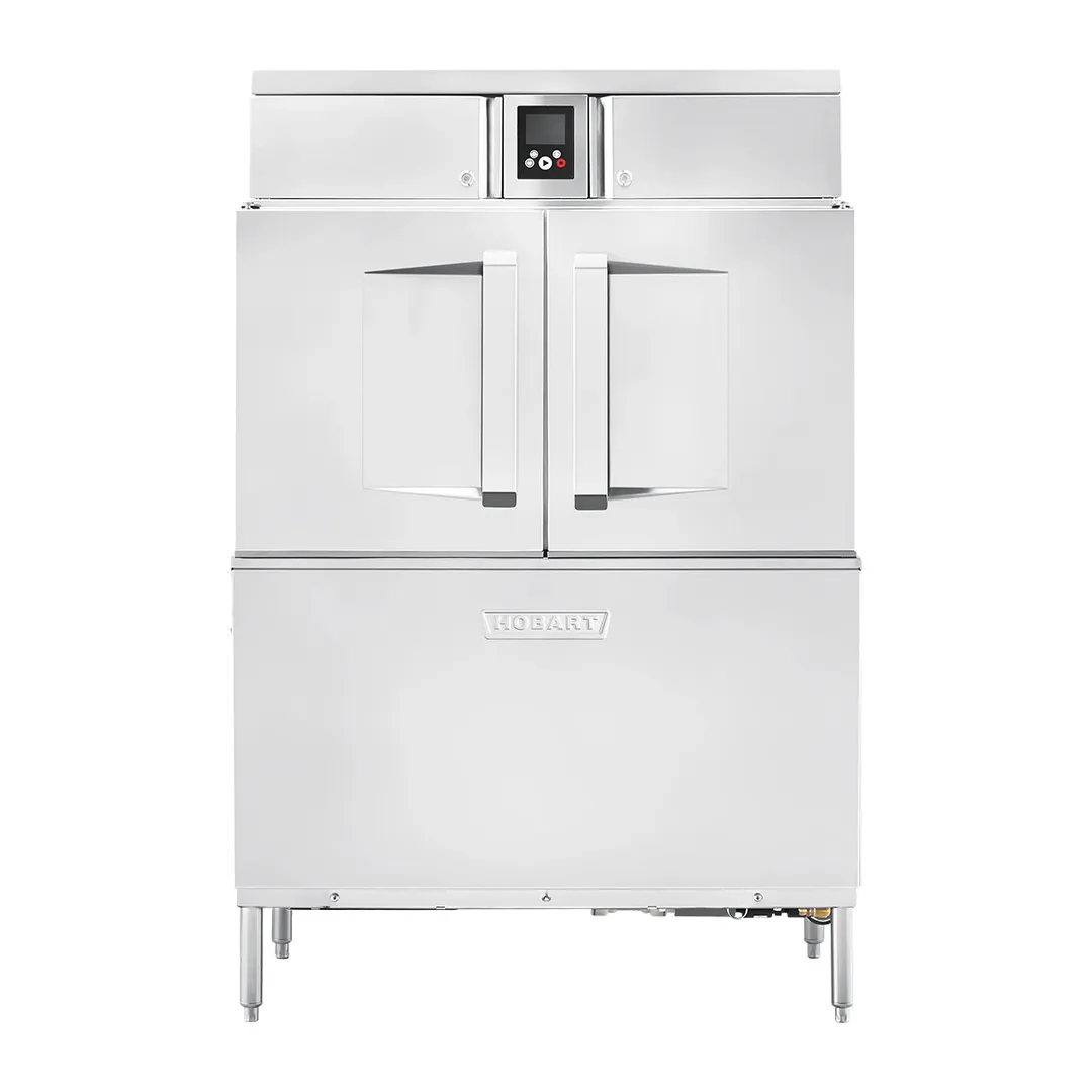 Hobart CL44-BAS+BUILDUP 44" Conveyor Dishwasher, 200 Racks/Hr - High/Low (convertible) Specify Tank