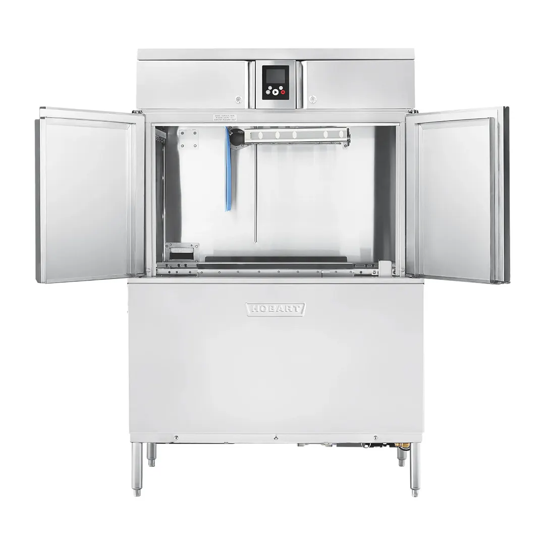 Hobart CL44-BAS+BUILDUP 44" Conveyor Dishwasher, 200 Racks/Hr - High/Low (convertible) Specify Tank