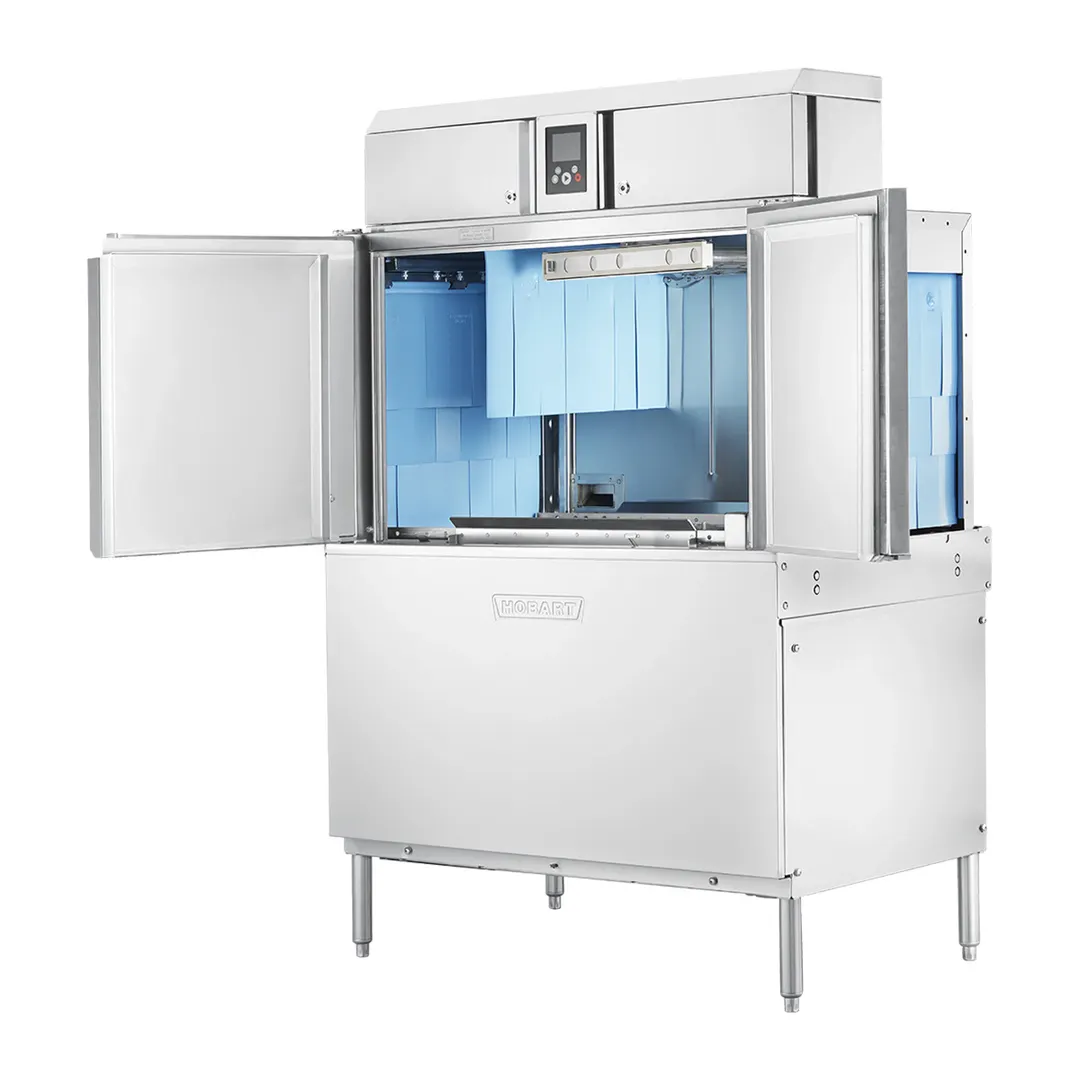 Hobart CL44-BAS+BUILDUP 44" Conveyor Dishwasher, 200 Racks/Hr - High/Low (convertible) Specify Tank
