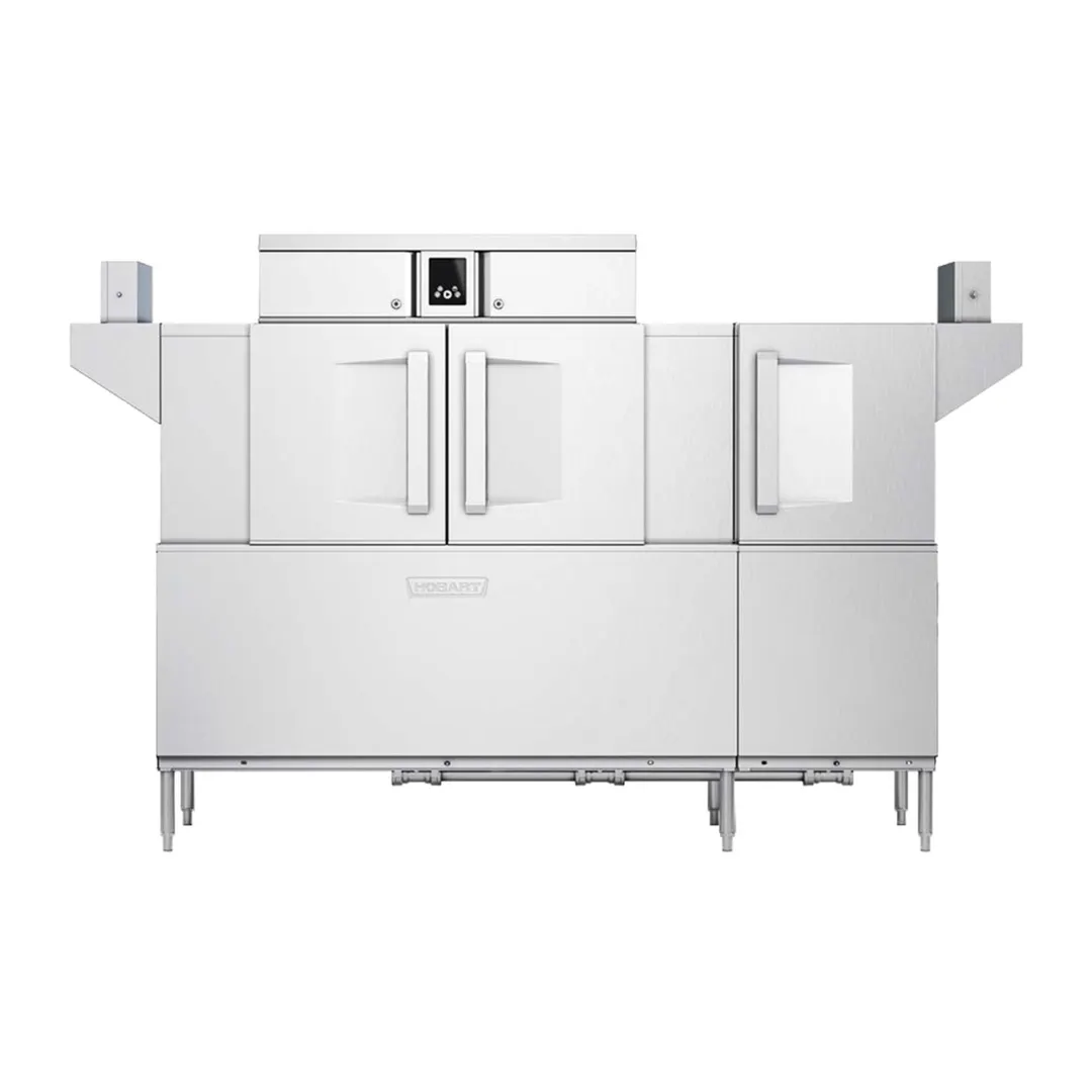 Hobart CL86-BAS+BUILDUP 86" Conveyor Dishwasher - 340 Racks/Hr - High/Low (convertible) Specify Tank