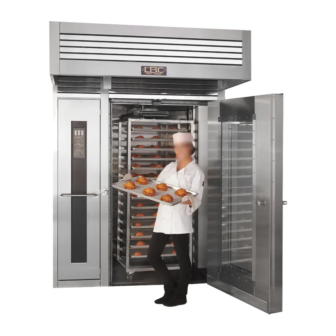 LBC Bakery Eq LRO-2G6 Roll-In Gas Rotating Rack Oven w/ LED Display Control, Double Rack