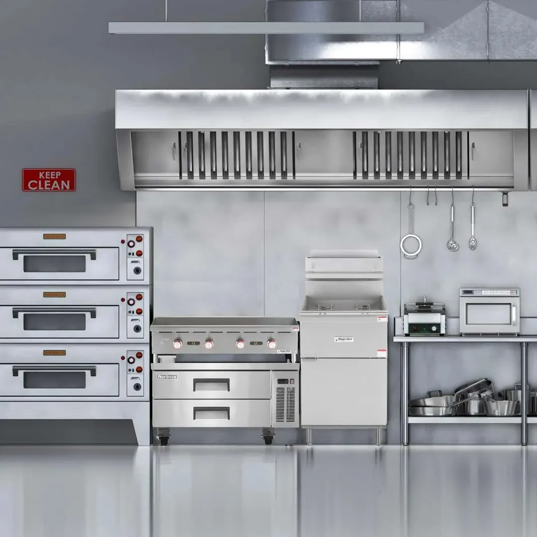 Magic Chef MCCTG48A 48" Countertop Thermostatic Gas Griddle, 1" Steel Plate, 120.000 BTU