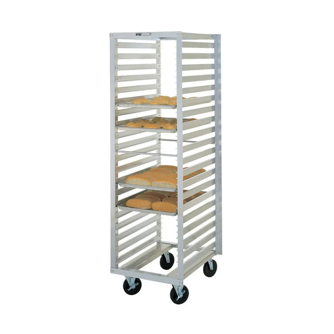 Metro RF13N 36 Pan Aluminum End Load Roll-In Refrigerator Pan Rack, Assembled