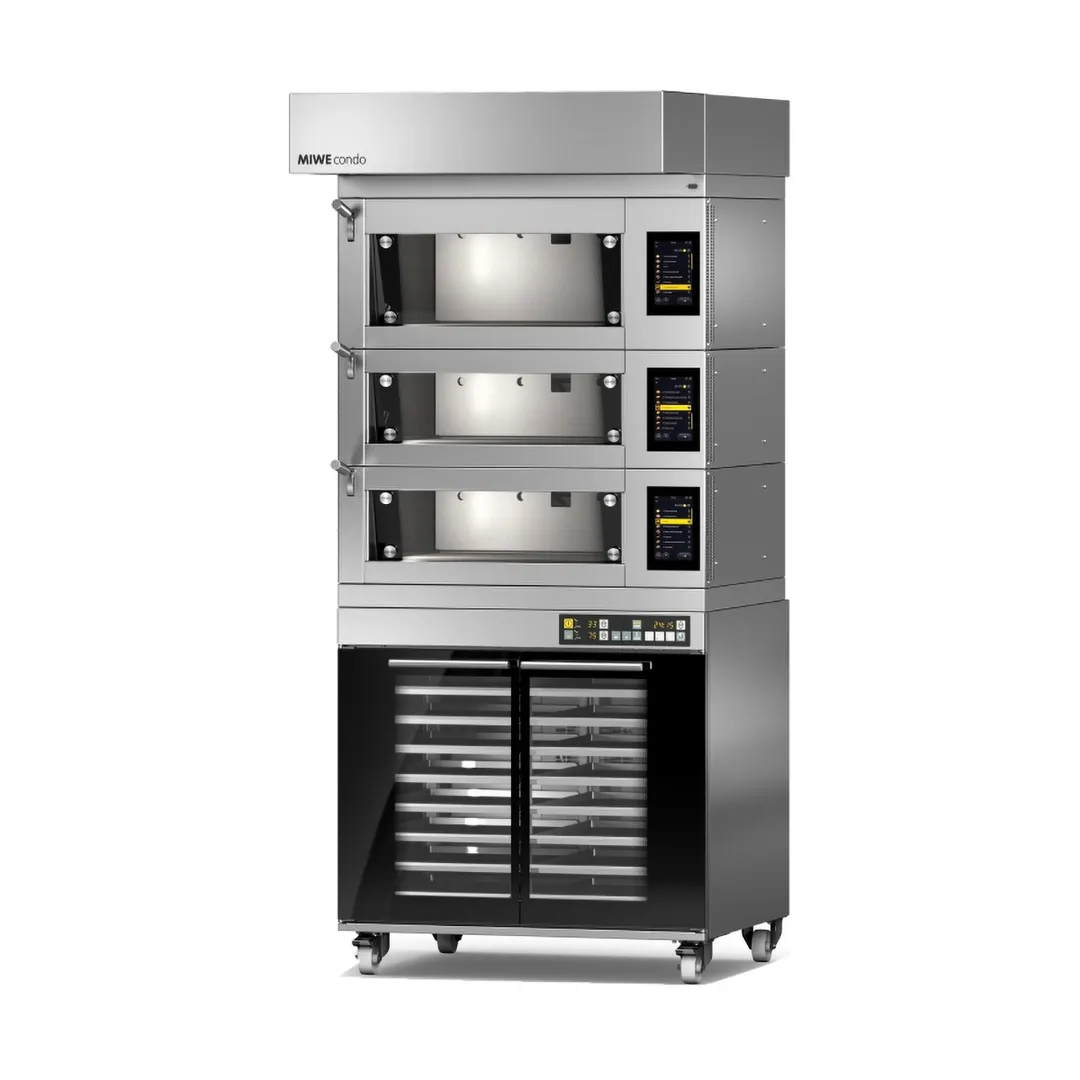 MIWE America CO3.1208 Commercial Electric Deck Oven with 3 Decks & Touch Control - 208V/3ph