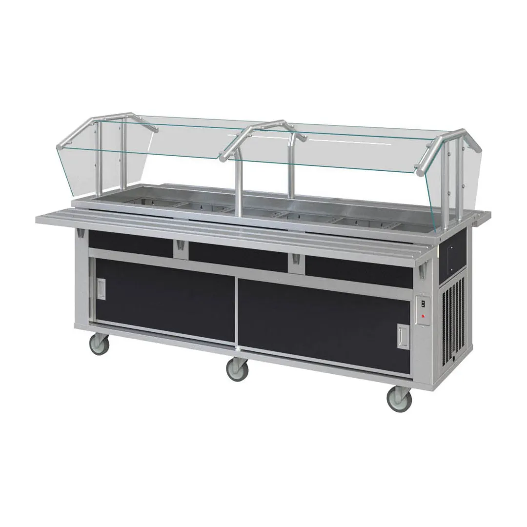 Piper Products 6-BCM 88" Elite Cold Food Serving Counter, (6) Pan