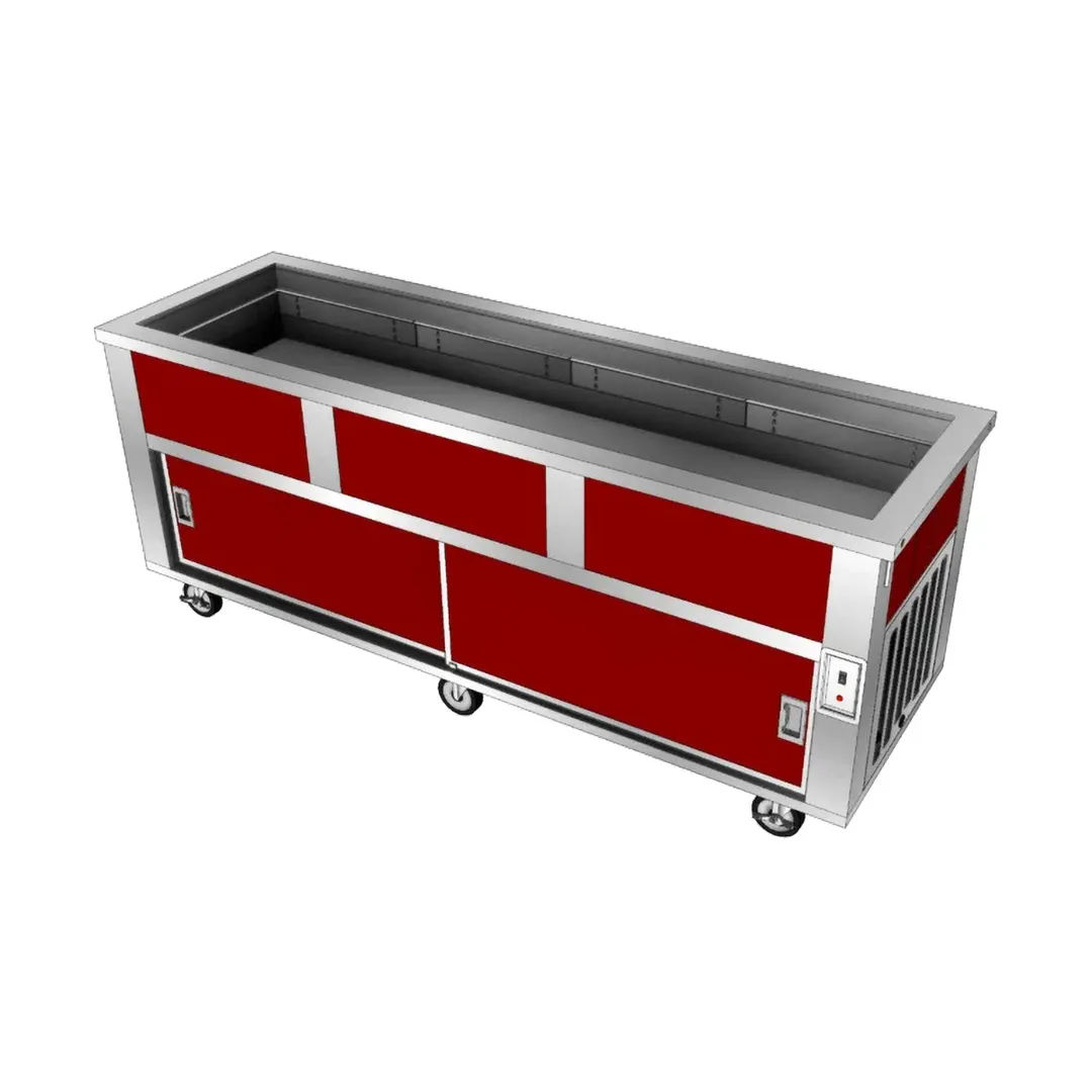 Piper Products 6-BCM 88" Elite Cold Food Serving Counter, (6) Pan