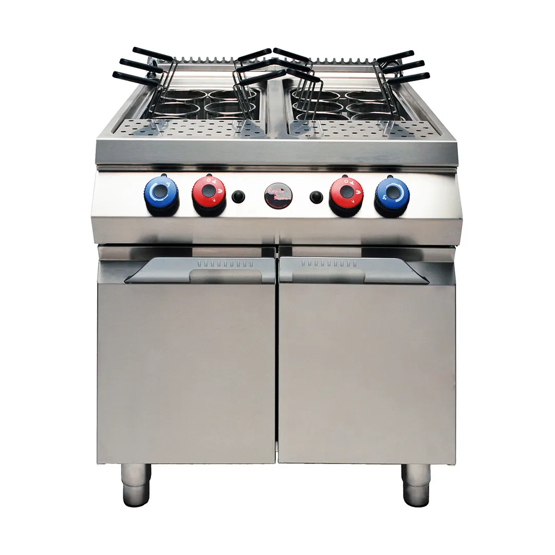 RositoBisani CPG2 HIGH BTU 12 Gallon Desco Gas Double Tank Pasta Cooker, 160.000 BTU