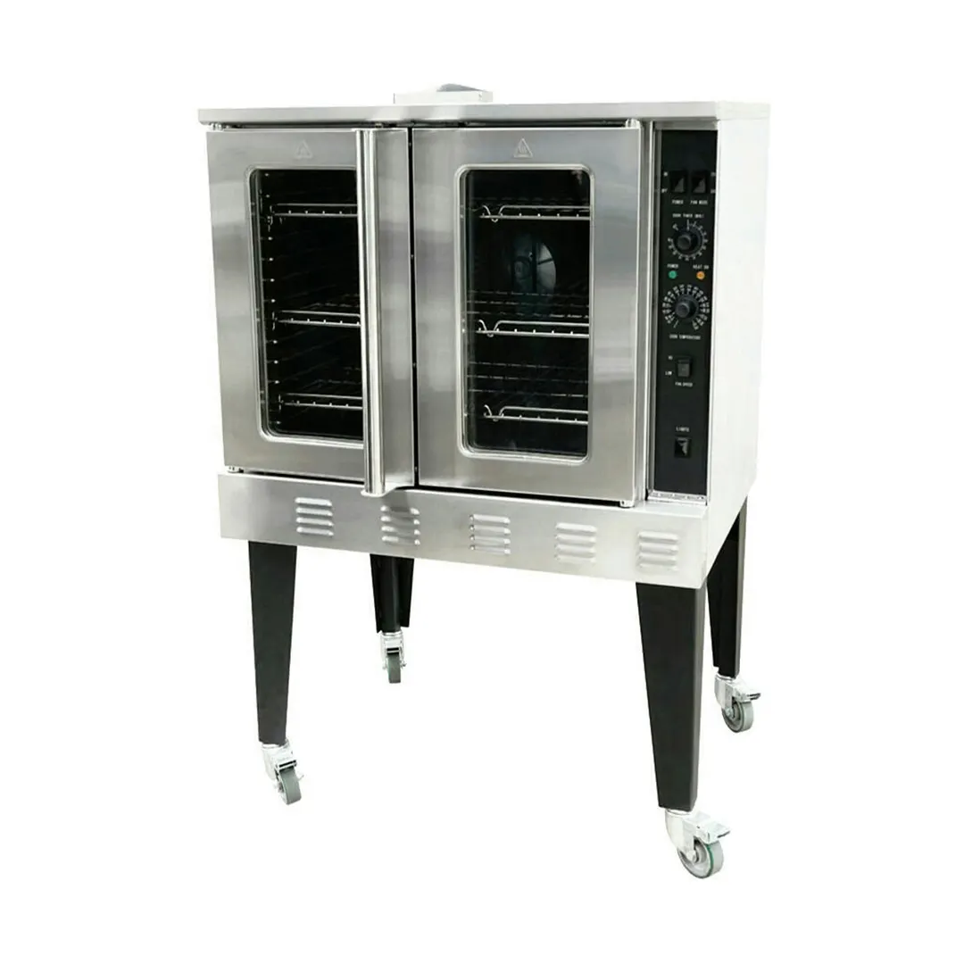 Serv-Ware SGCO-1 Single Deck Full Size Gas Convection Oven w/ Standard Depth, 54.000 BTU