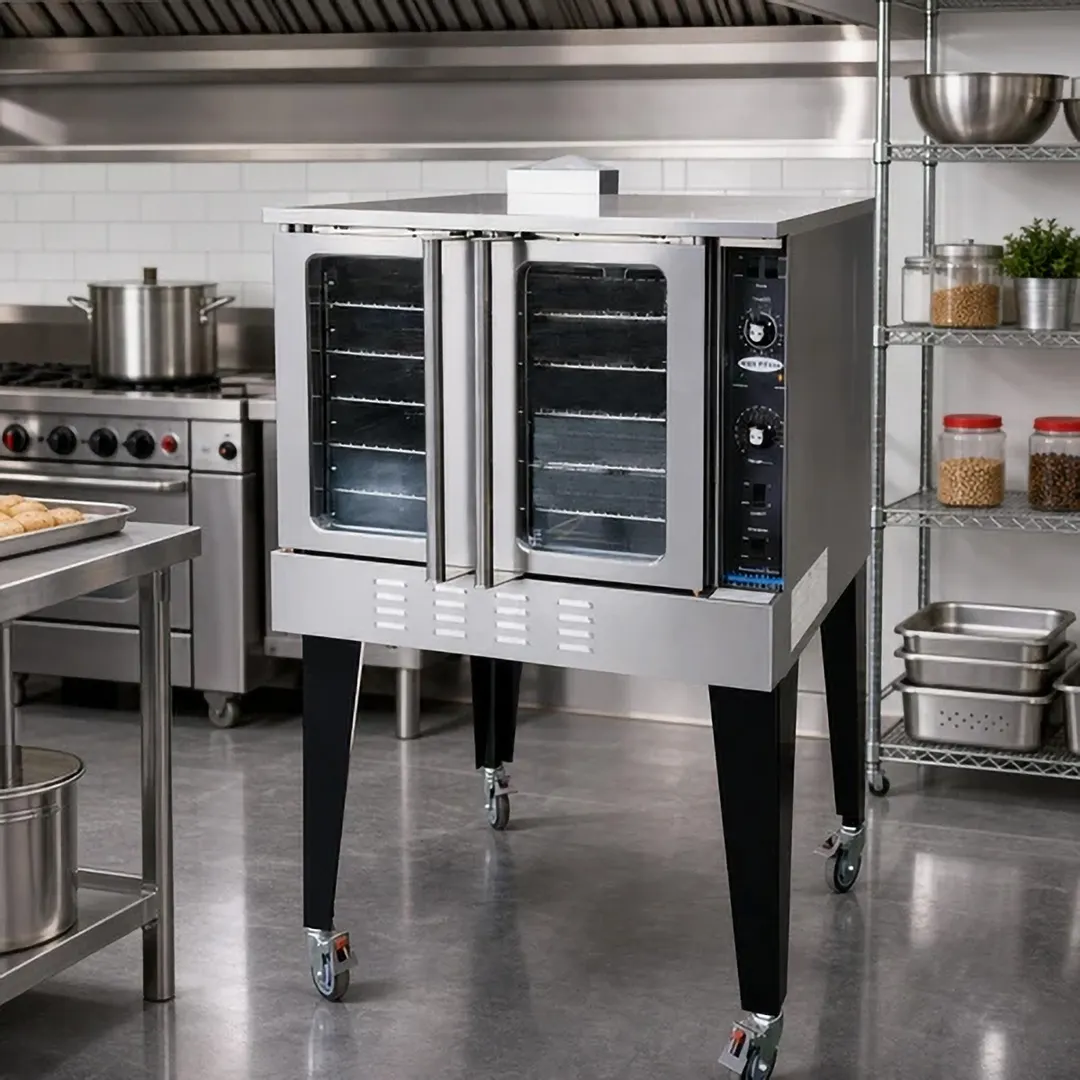 Serv-Ware SGCO-1 Single Deck Full Size Gas Convection Oven w/ Standard Depth, 54.000 BTU