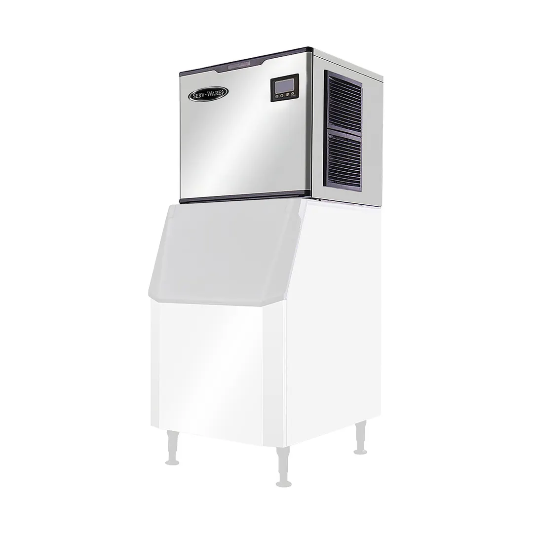 Serv-Ware SWM30-500F - 500 lb 30" Wide Full Cube Ice Maker, Stainless Steel