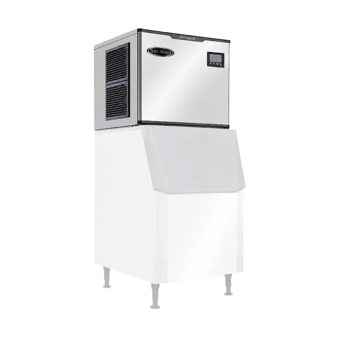 Serv-Ware SWM30-500F - 500 lb 30" Wide Full Cube Ice Maker, Stainless Steel