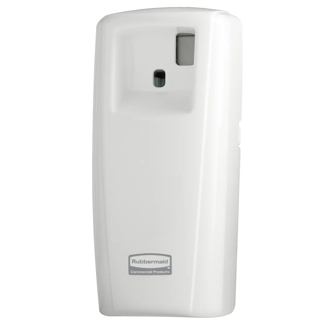 Rubbermaid 1793535 TC Microburst 9000 LCD Aerosol Dispenser, 3.7" x 4.3" x 9.5" White Powered, Gauge
