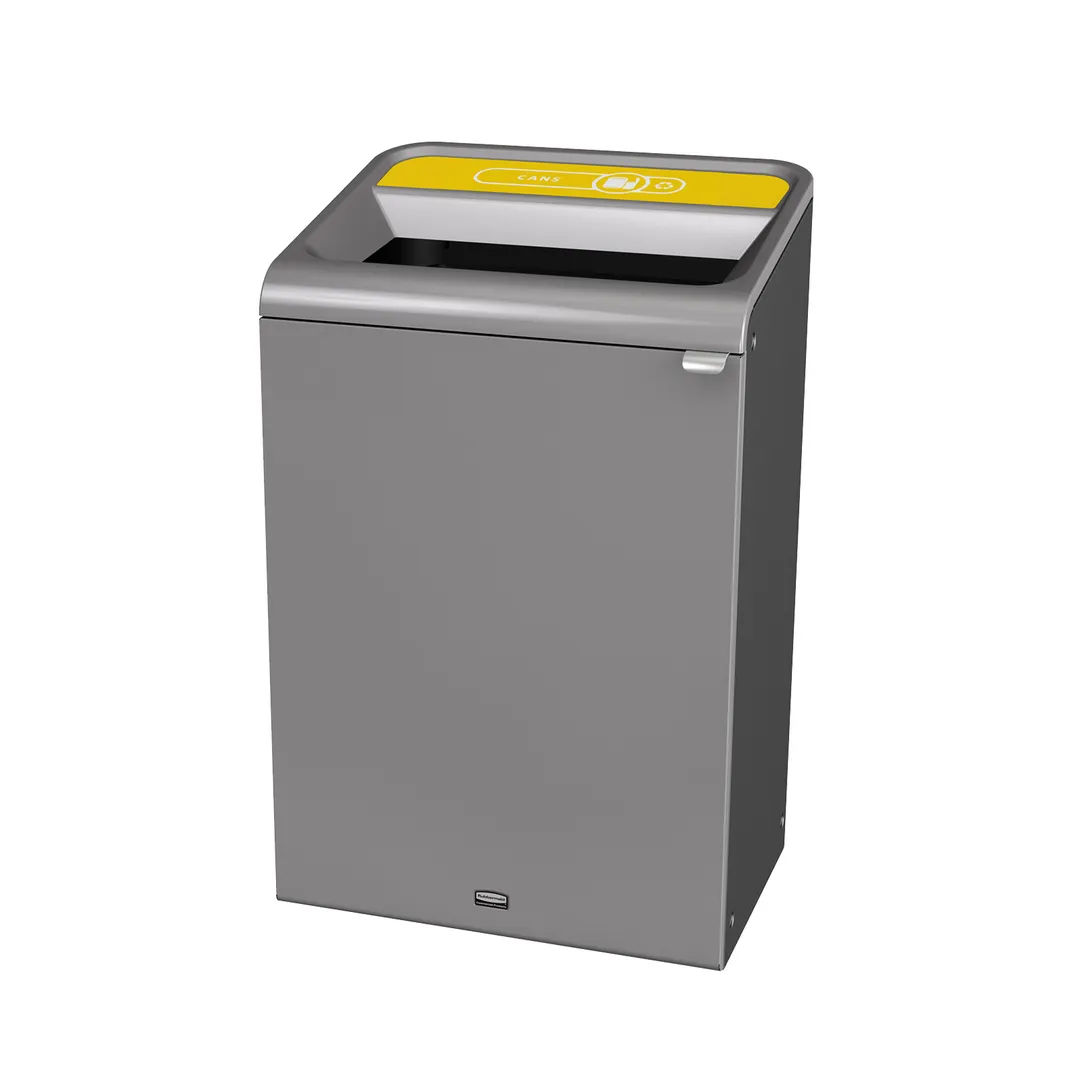Rubbermaid 1961505 Metal Recycling Receptacle / Container