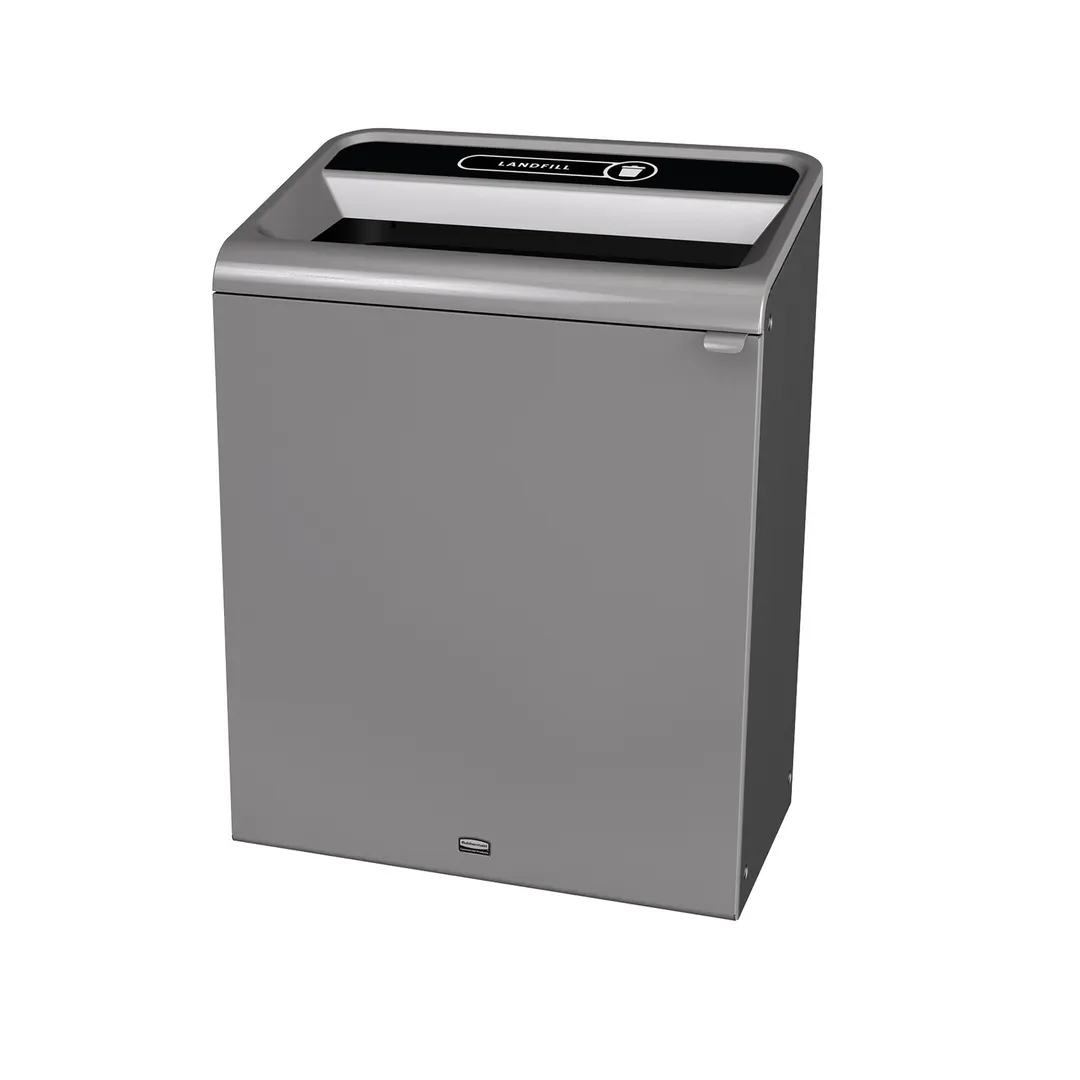 Rubbermaid 1961507 Metal Recycling Receptacle / Container