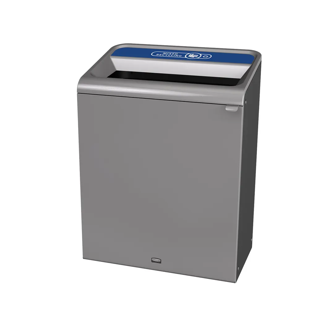 Rubbermaid 1961508 Metal Recycling Receptacle / Container