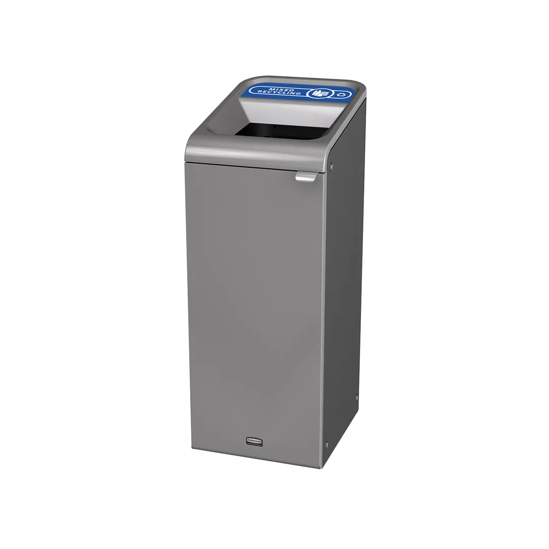 Rubbermaid 1961615 Metal Recycling Receptacle / Container