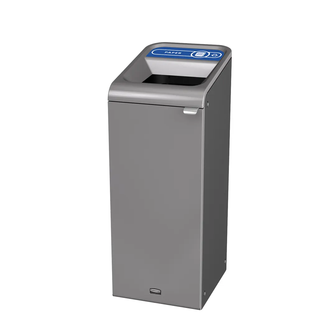 Rubbermaid 1961616 Metal Recycling Receptacle / Container