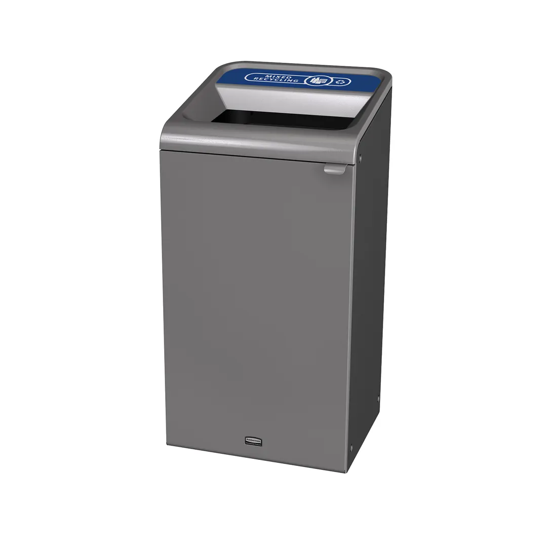 Rubbermaid 1961622 Metal Recycling Receptacle / Container